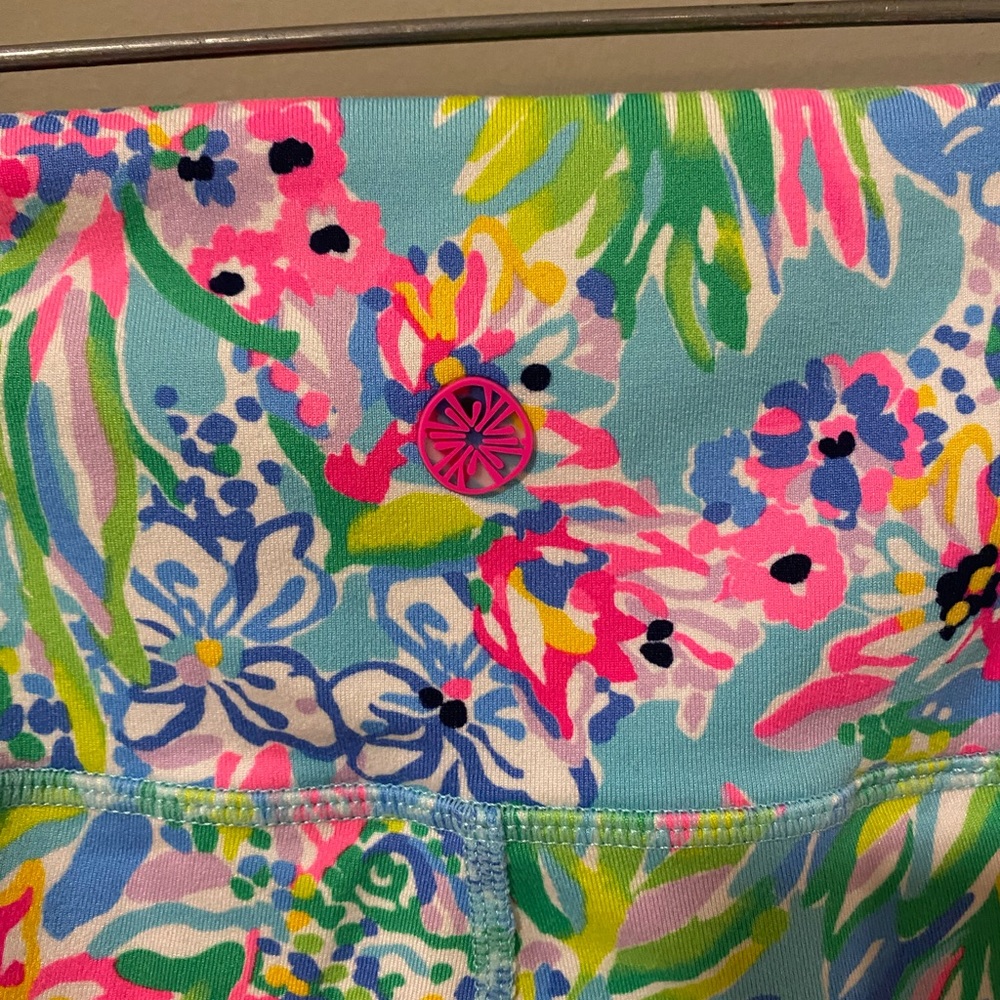 Lilly Pulitzer Multicolor Floral Leggings - Blue, Pink, Green - Picture 6 of 9